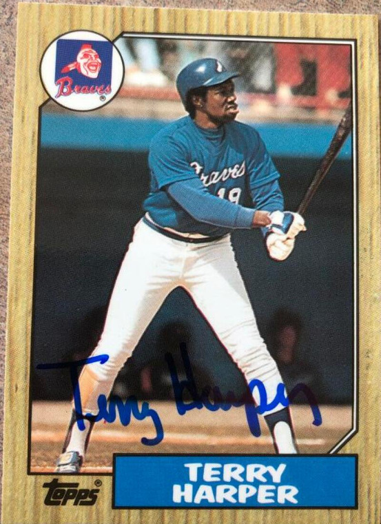 Terry Harper Autographed 1987 Topps #49