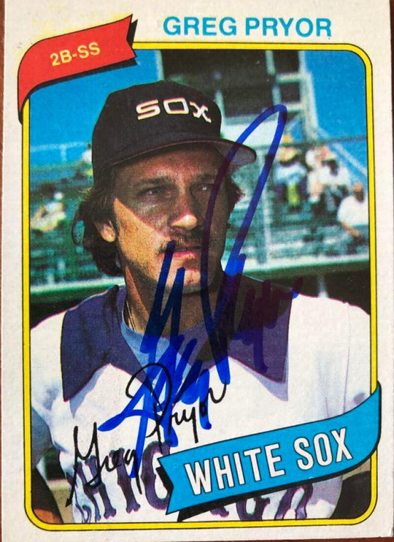 Greg Pryor Autographed 1980 Topps #164