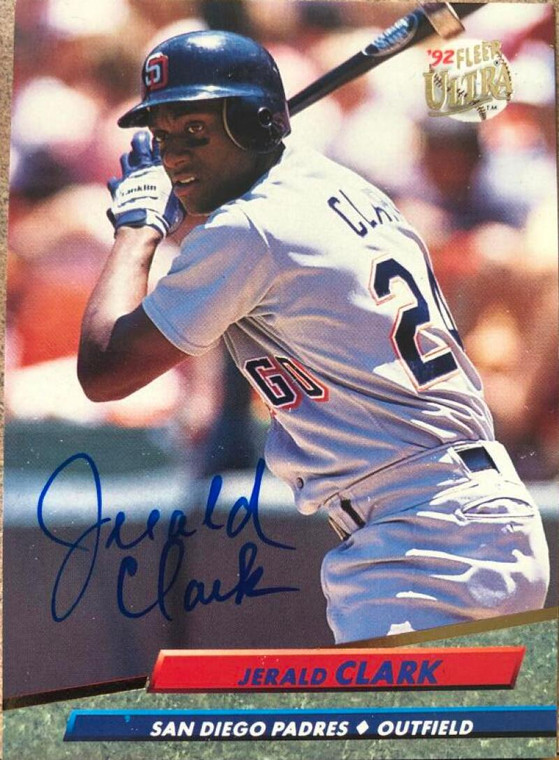 Jerald Clark Autographed 1992 Fleer Ultra #275