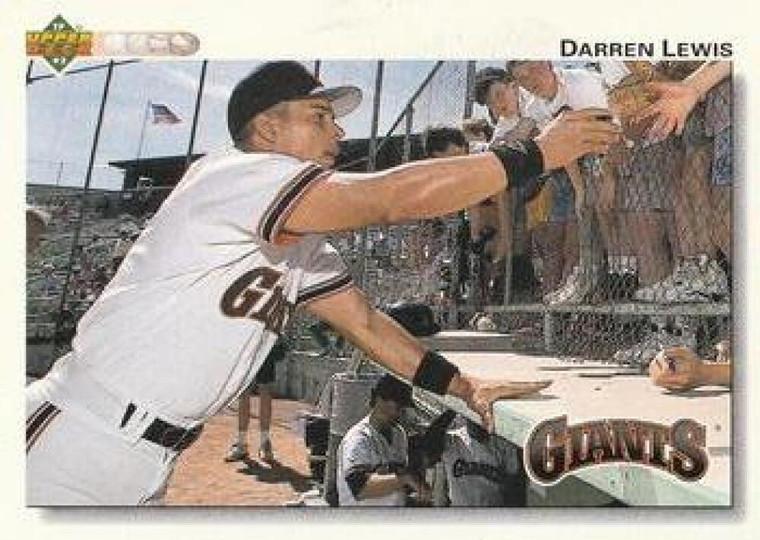 1992 Upper Deck #565 Darren Lewis VG San Francisco Giants 