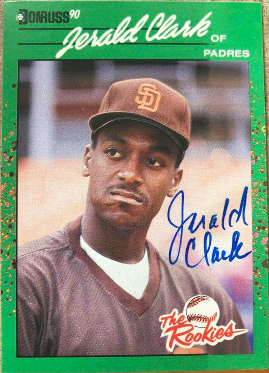 Jerald Clark Autographed 1990 Donruss The Rookies #48