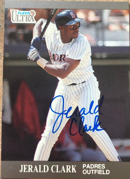 Jerald Clark Autographed 1991 Fleer Ultra Update #U-110