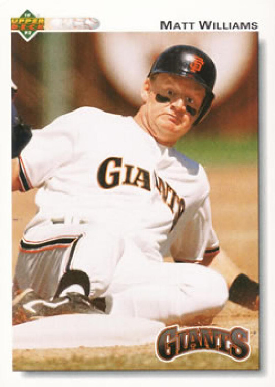 1992 Upper Deck #154 Matt Williams VG San Francisco Giants 