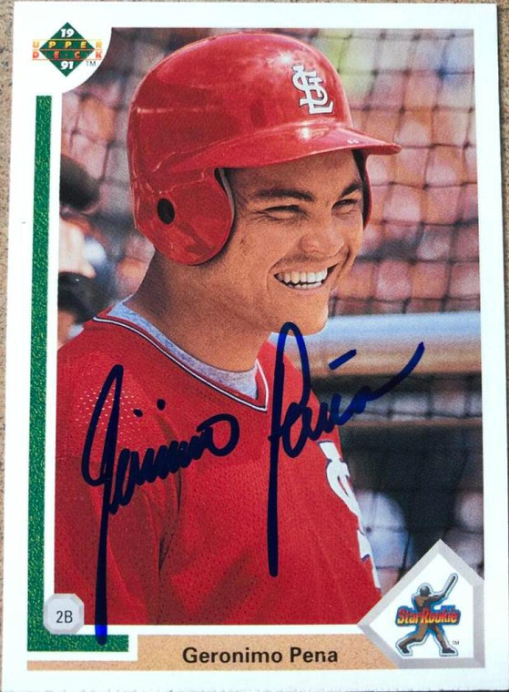 Geronimo Pena Autographed 1991 Upper Deck #20