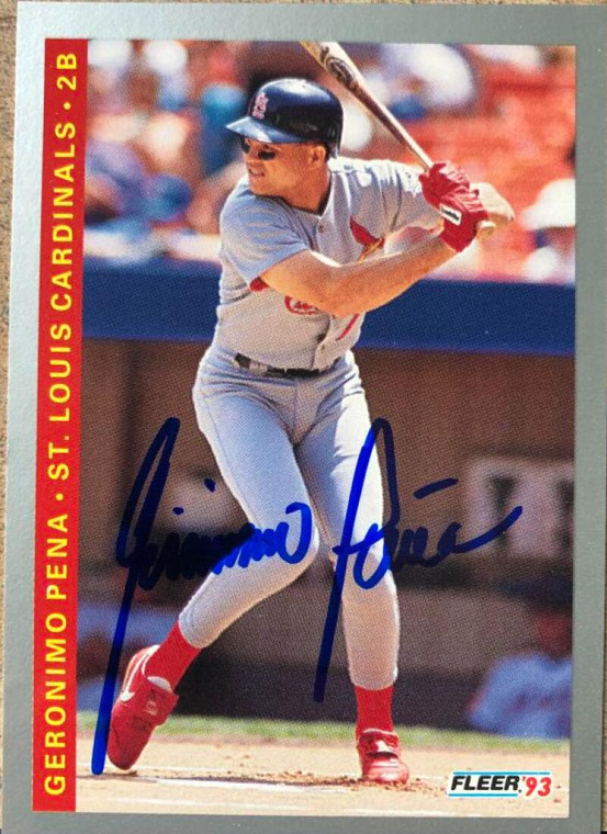 Geronimo Pena Autographed 1993 Fleer #131