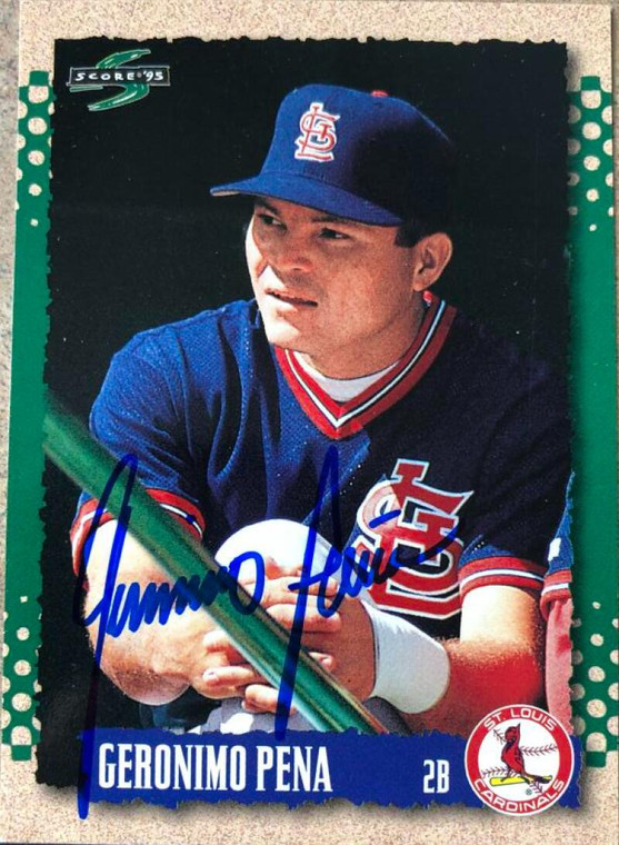 Geronimo Pena Autographed 1995 Score #463