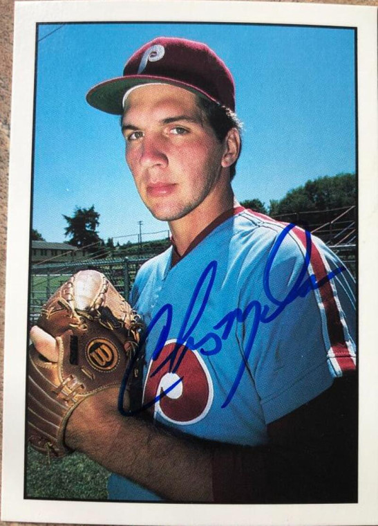 Chuck Malone Autographed 1986 Cramer Bend Phillies #136