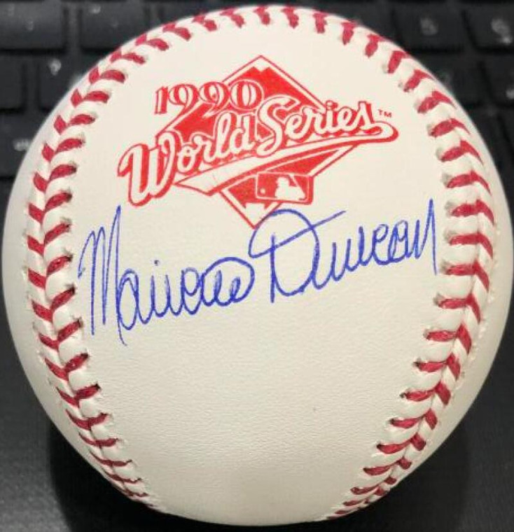 Mariano Duncan Autographed 1990 World Series Baseball 