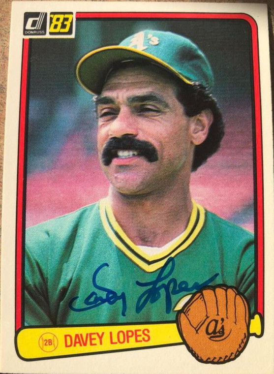 Davey Lopes Autographed 1983 Donruss #339