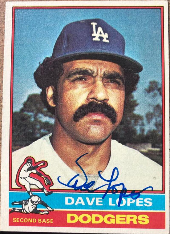 Davey Lopes Autographed 1976 Topps #660