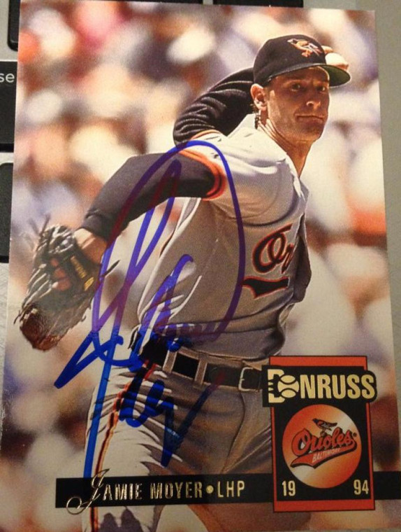 Jamie Moyer Autographed 1994 Donruss #547