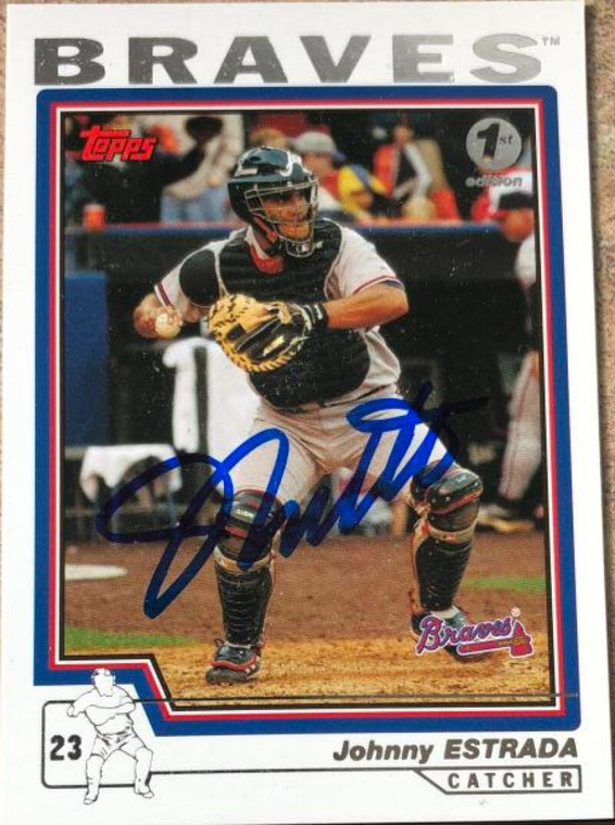 Johnny Estrada Autographed 2004 Topps 1st Edition #397