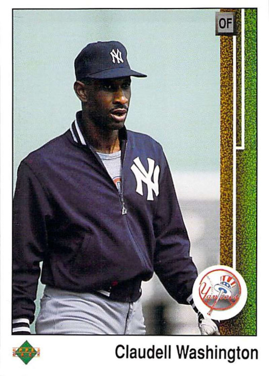 1989 Upper Deck #310 Claudell Washington VG New York Yankees 