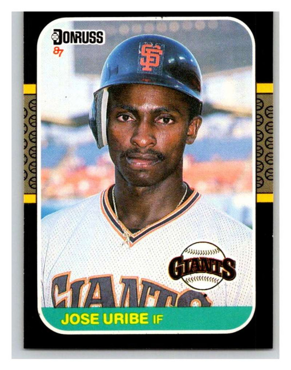 1987 Donruss #436 Jose Uribe VG San Francisco Giants 