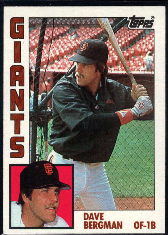 1984 Topps #522 Dave Bergman VG San Francisco Giants 