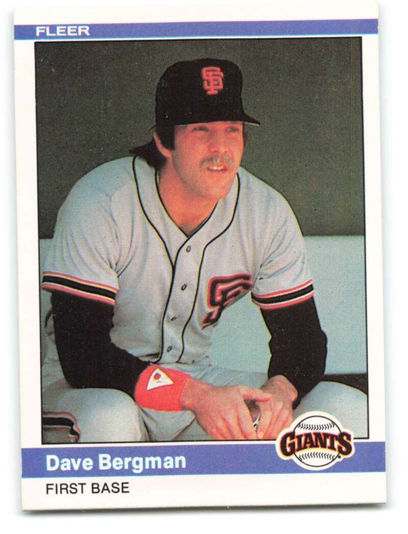 1984 Fleer #366 Dave Bergman VG San Francisco Giants 