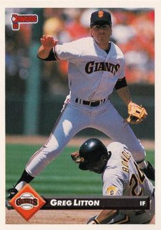 1993 Donruss #340 Greg Litton VG San Francisco Giants 