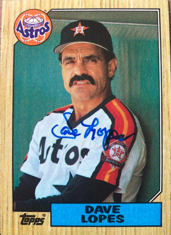 Davey Lopes Autographed 1987 Topps #445