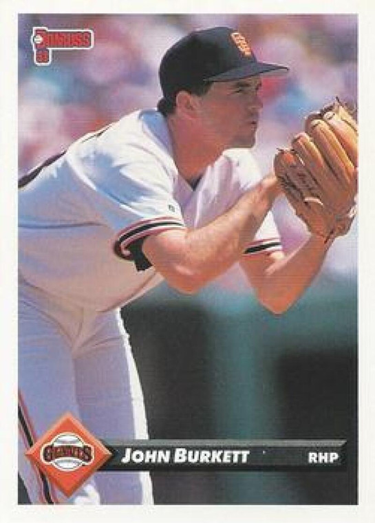 1993 Donruss #156 John Burkett VG San Francisco Giants 