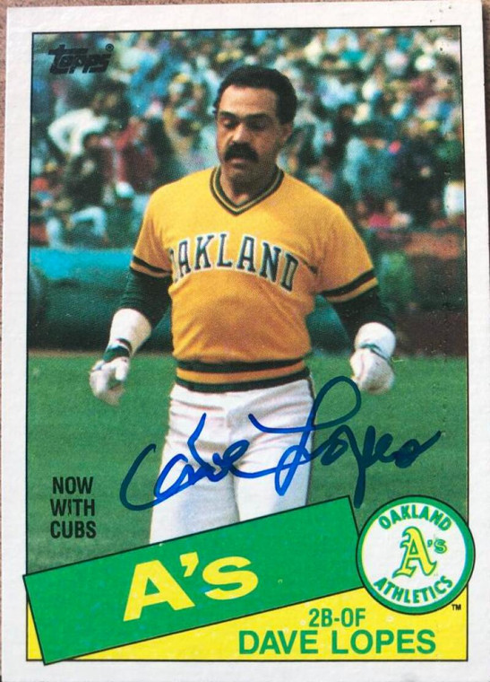 Davey Lopes Autographed 1985 Topps #12