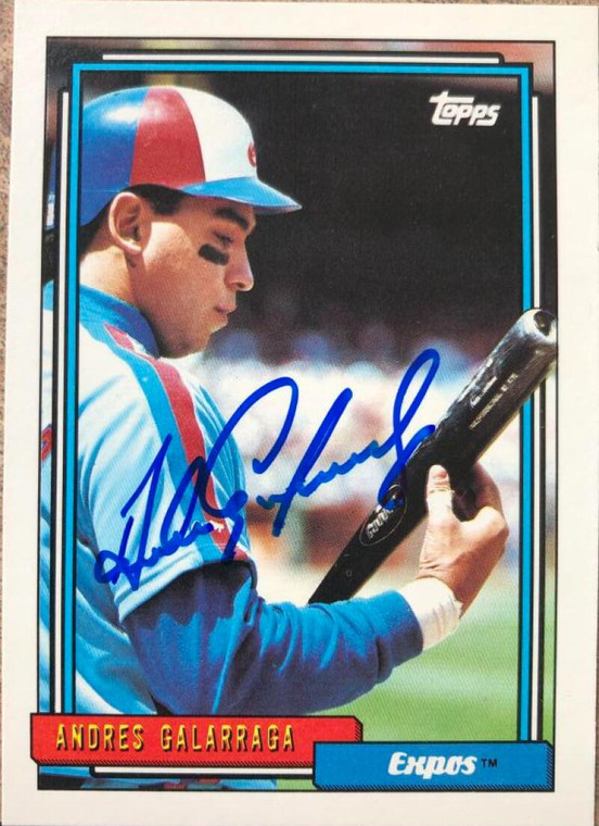 Andres Galarraga Autographed 1992 Topps #240