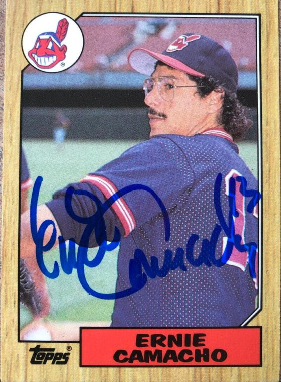 Ernie Camacho Autographed 1987 Topps Tiffany #353