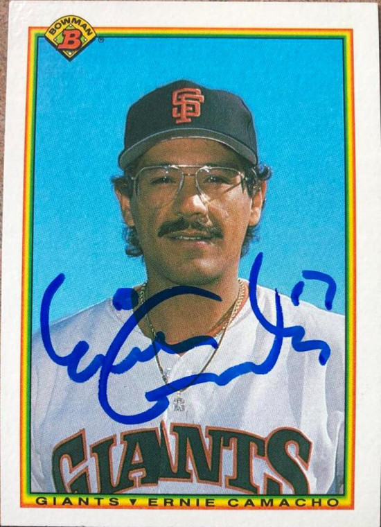 Ernie Camacho Autographed 1990 Bowman #229