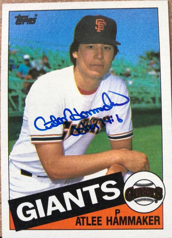 Atlee Hammaker Autographed 1985 Topps #674