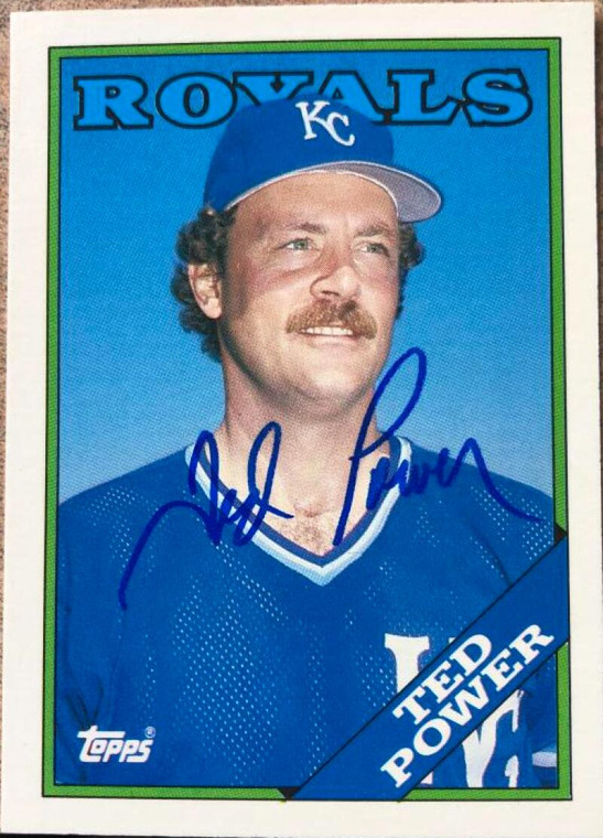 Ted Power Autographed 1988 Topps Traded #89T 