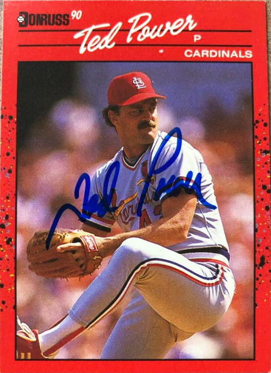 Ted Power Autographed 1990 Donruss #653