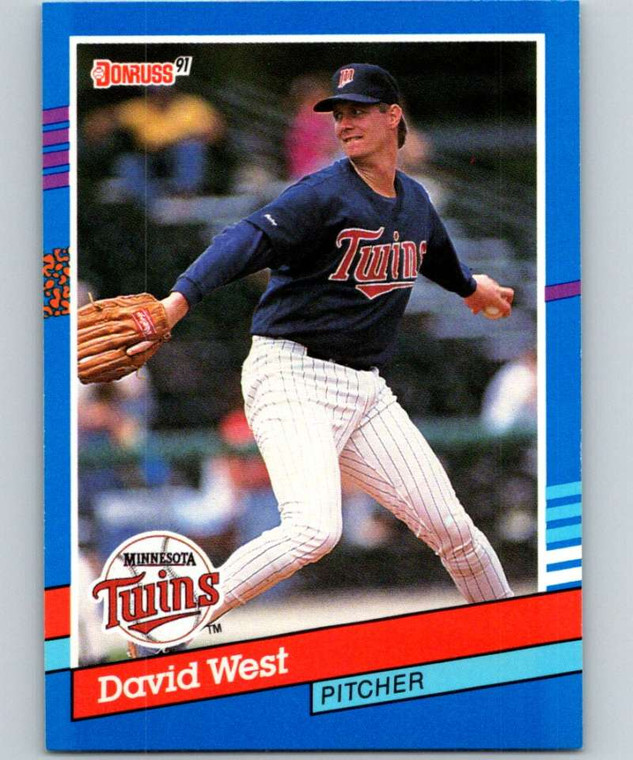1991 Donruss #264 David West VG Minnesota Twins 