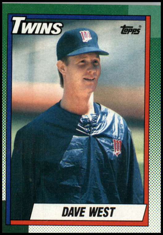1990 Topps #357 David West VG Minnesota Twins 