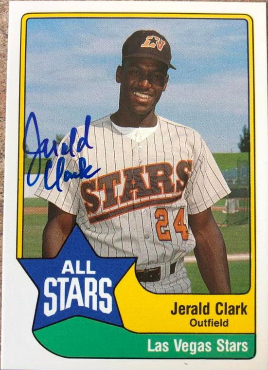 Jerald Clark Autographed 1989 CMC Triple A All-Stars #37