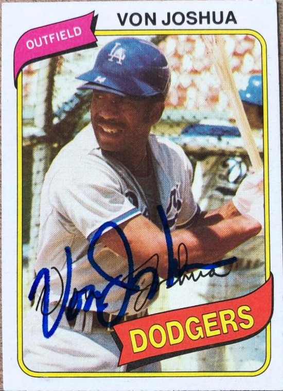 Von Joshua Autographed 1980 Topps #209