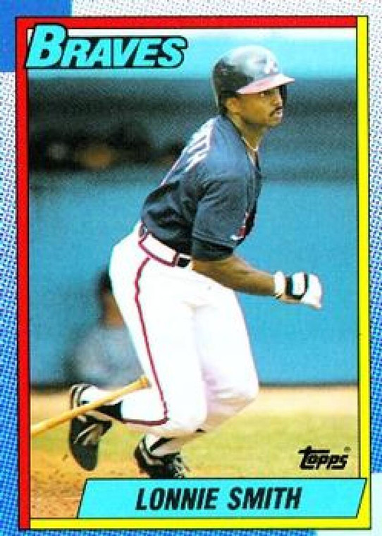 1990 Topps #152 Lonnie Smith VG Atlanta Braves 