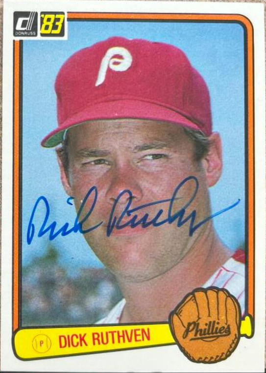 Dick Ruthven Autographed 1983 Donruss #497