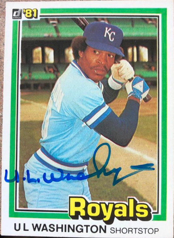 U.L. Washington Autographed 1981 Donruss #460