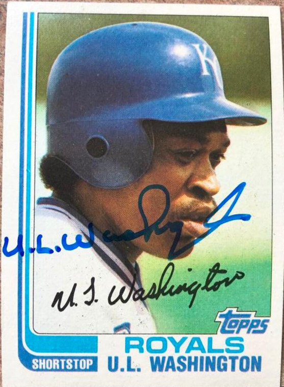 U.L. Washington Autographed 1982 Topps #329