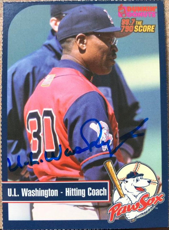 U.L. Washington Autographed 2003 Dunkin' Donuts Pawtucket Red Sox  #NNO