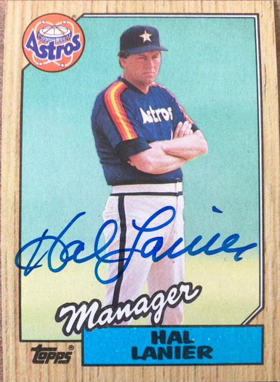 Hal Lanier Autographed 1987 Topps #343