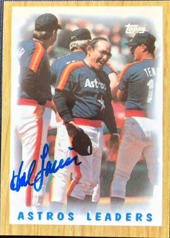 Hal Lanier Autographed 1987 Topps Tiffany #531