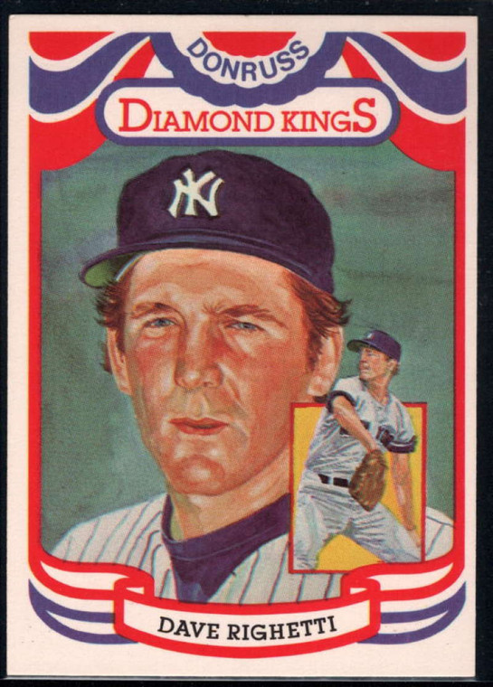 1984 Donruss #10 Dave Righetti DK COR VG New York Yankees 