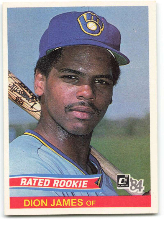 1984 Donruss #31 Dion James VG RC Rookie Milwaukee Brewers 