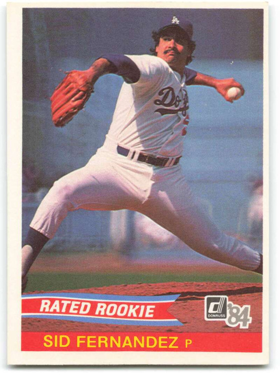 1984 Donruss #44 Sid Fernandez VG RC Rookie Los Angeles Dodgers 