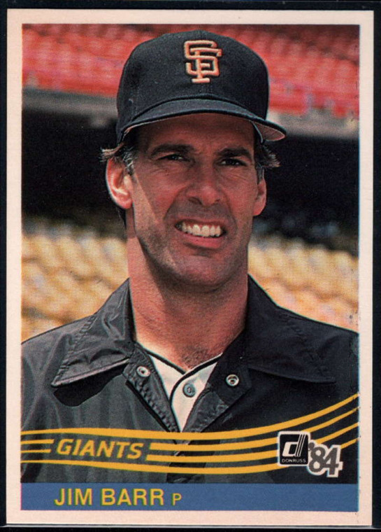 1984 Donruss #79 Jim Barr VG San Francisco Giants 