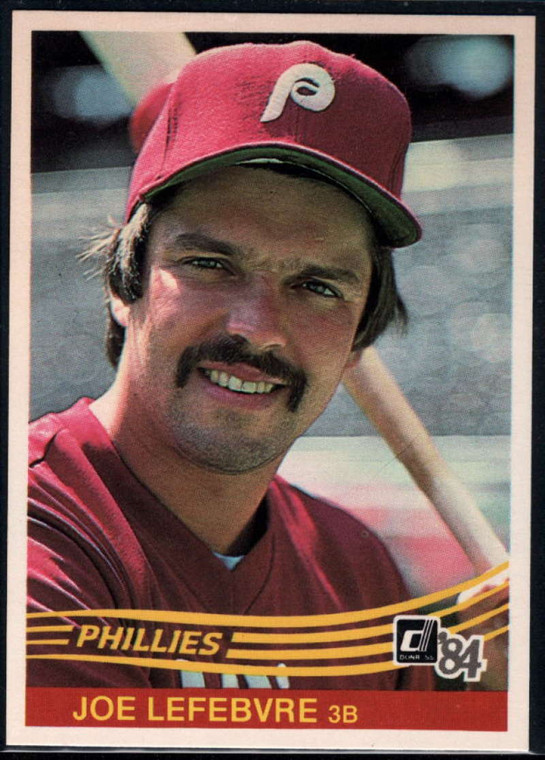 1984 Donruss #82 Joe Lefebvre VG Philadelphia Phillies 