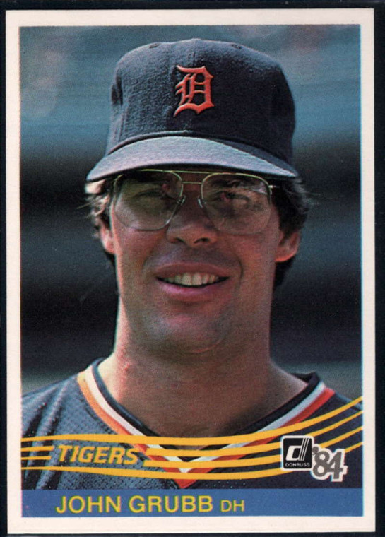 1984 Donruss #90 Johnny Grubb VG Detroit Tigers 