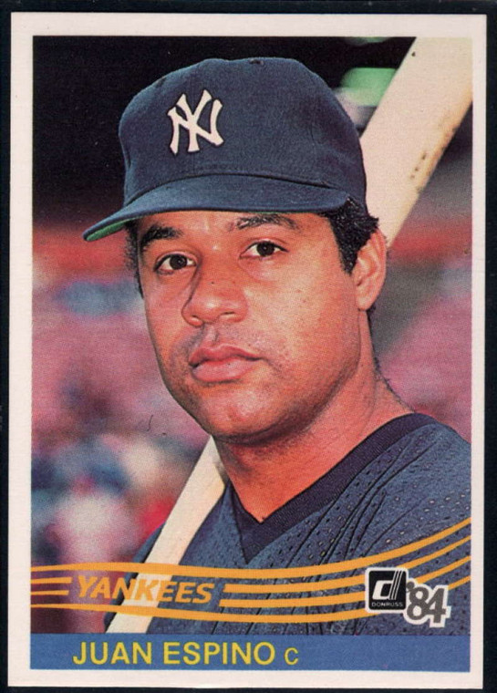 1984 Donruss #92 Juan Espino VG RC Rookie New York Yankees 