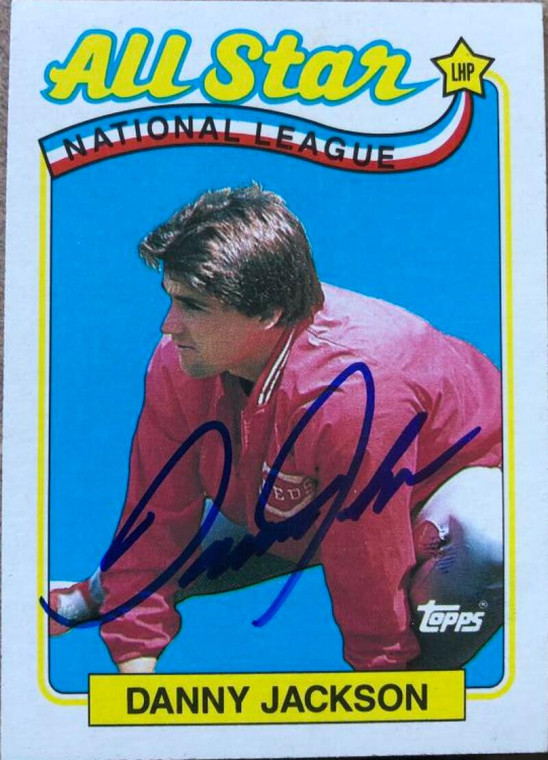 SOLD 3223 Danny Jackson Autographed 1989 Topps #395
