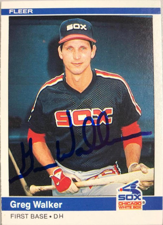 Greg Walker Autographed 1984 Fleer #73